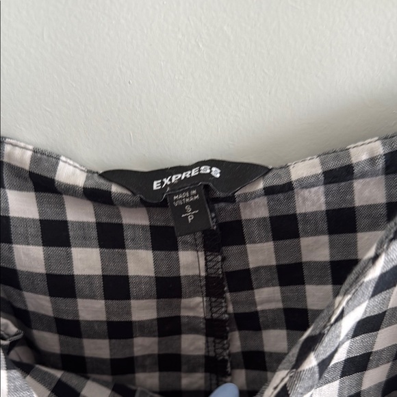 Express Gingham Ruffle Dress - Picture 3 of 4